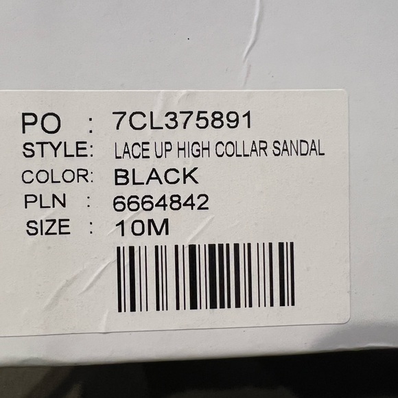 Monroe & Main Halloween Goth Lace Up Sandal Bootie Dominatrix Vibes Vegan 10M - Picture 5 of 5